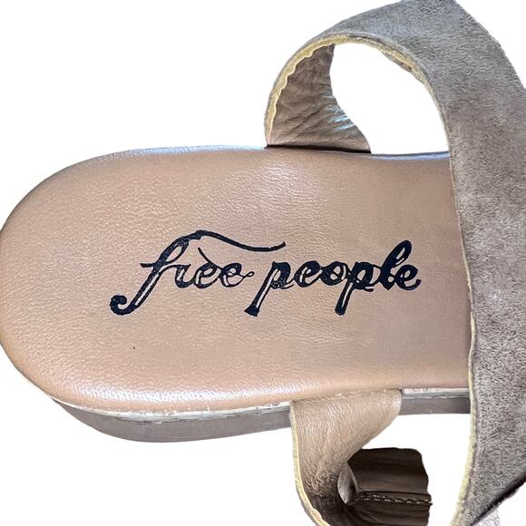 Free People Callie Cork Platform Sandals Size 7.5 US 38 EUR - Picture 8 of 9